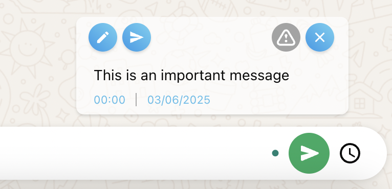 Scheduled Message with Error