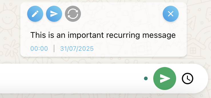 Recurring Scheduled Message